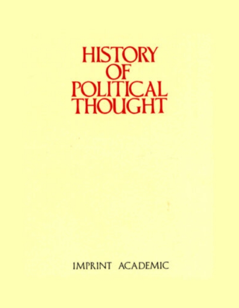 History of Political Thought《政治思想史》