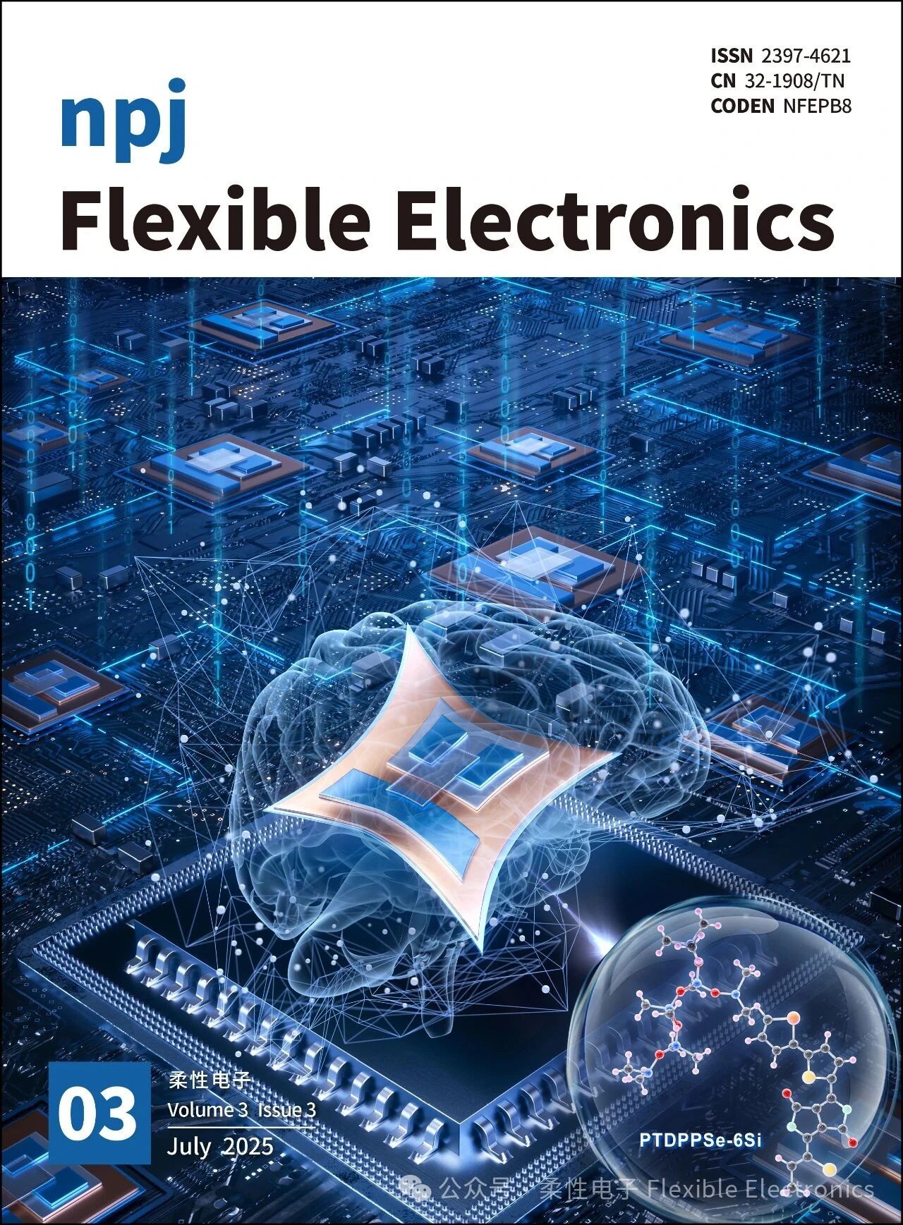 柔性电子（英文）（npj Flexible Electronics）