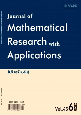 数学研究及应用（英文版）（Journal of Mathematical Research with Applications）