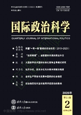 国际政治科学（不收版面费审稿费）